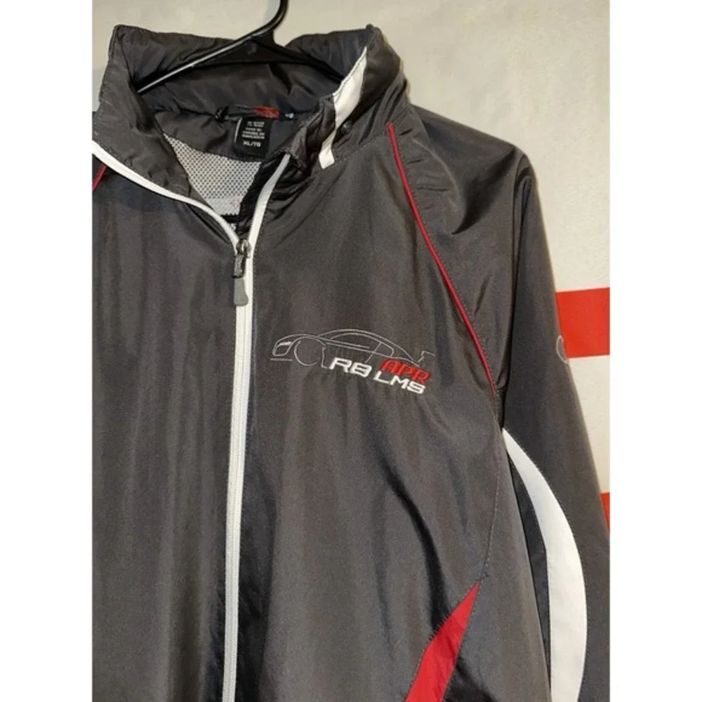 Northend Sport Audi R8 APR LMS Jacket Womens XL Gray Full Zip‎ Rain Windbreaker
